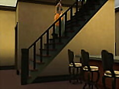 Stepmom and stepson get intimate in a steamy bedroom scene. Redhead MILF seduces with confidence.